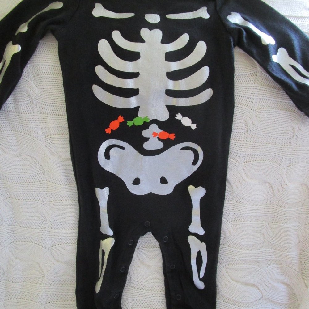 Baby Skeleton Long Sleeved Onesie